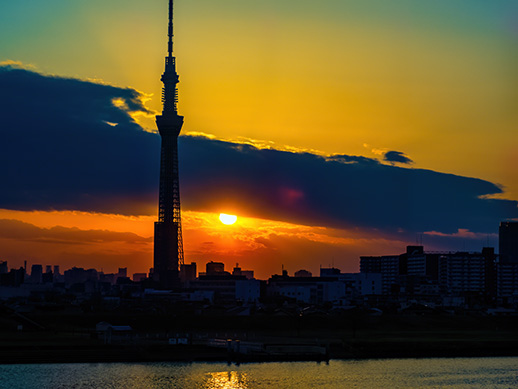 OM1B1817,Tokyo Sky Tree,Setting Sun,東京スカイツリー,夕陽